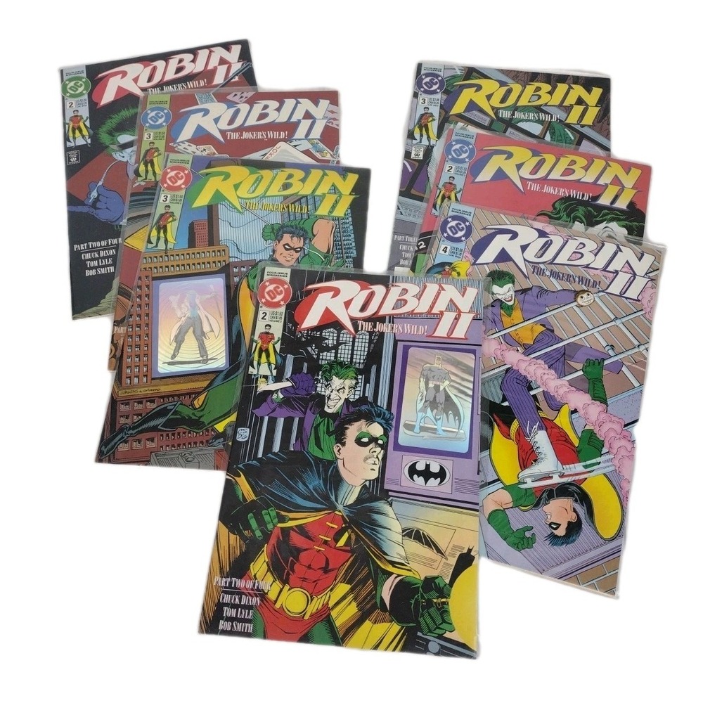 Robin II: The Joker's Wild Lot Of 7 Holo Cover (1991 DC Comics)